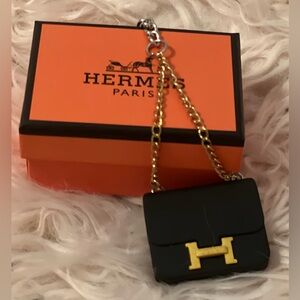 Fashion Bag Charm or Key Chain BLACK with Fashion Box